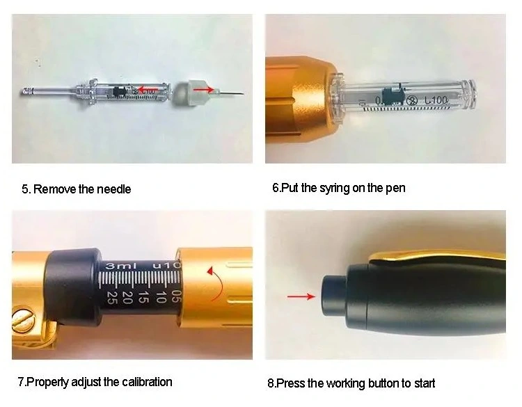 Skinject Wrinkle Remover Hyaluronic Pen 0.3ml/0.5ml Lip Filler Pen Needless Mesotherapy Gun