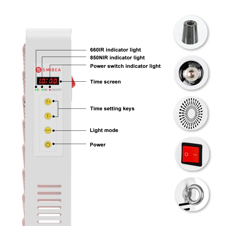 Low Infrared Low Laser Facial LED Red Light Therapy Panel Lamp Device LED Machine for Pain Relief