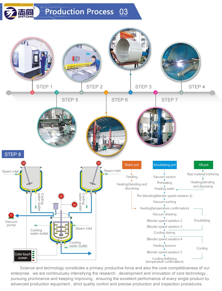 Lower Homogenizer Vacuum Industrial Emulsifying Eye&#160; Cream/Toner/Skin&#160; Care/Conditioner Making Mixer Machine